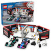 LEGO City F1 Garajı ve Mercedes-AMG ve Alpine Arabaları 60444 - 7 Yaş ve Üzeri Çocuklar için Yarış Arabası İçeren Yaratıcı Oyuncak Yapım Seti (678 Parça)