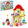 LEGO DUPLO Peppa Pig Doğum Günü Evi 10433 - 2 Yaş ve Üzeri Çocuklar için Peppa Pig Minifigürü İçeren Eğitici Oyuncak Yapım Seti (59 Parça)