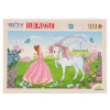 100 Parça Puzzle: Unicorn ve Prenses 