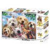 500 Parça 3D Puzzle: Sevimli Köpekler Selfie