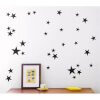 BugyBagy Siyah Duvar Sticker Yıldız Yağmuru 100 Adet