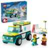 LEGO® City Acil Ambulansı ve Snowboardcu 60403 - 4 Yaş ve Üzeri İçin Minifigür İçeren Yaratıcı Oyuncak Yapım Seti (79 Parça)