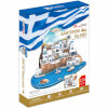 129 Parça 3D Puzzle: Santorini Adası Yunanistan