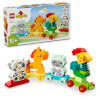 LEGO DUPLO İlk Hayvan Trenim 10412 - 1 Buçuk Yaş ve Üzeri Çocuklar için Tekerlekli Oyuncak Tren İçeren Eğitici Yapım Seti (19 Parça)