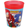 Sonic Speed Desenli Plastik Bardak 250 ml