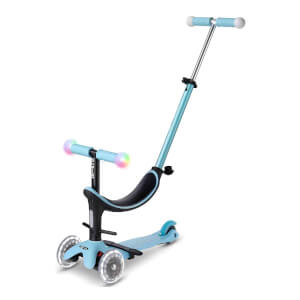4in1 Micro Mini2Grow Deluxe Magic 3 Tekerlekli Işıklı Mavi Scooter 