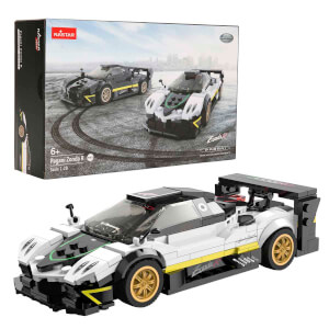 1:28 Pagani Zonda R Beyaz Model Araba Yapım Seti 387 Parça