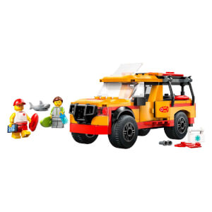 LEGO City Cankurtaran Kamyoneti 60453 - 6 Yaş ve Üzeri Çocuklar için 2 Minifigür ve Köpek Balığı Figürü İçeren Yaratıcı Oyuncak Yapım Seti (214 Parça)