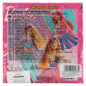 Barbie Fantasy Desenli Peçete 20’li 