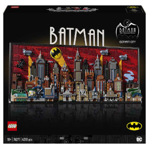 LEGO DC Batman: The Animated Series Gotham City 76271 Süper Kahraman Seven Yetişkinler için Koleksiyonluk Yaratıcı Sergileme Modeli Yapım Seti 4210 Parça