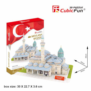 116 Parça 3D Puzzle: Mevlana Türbesi