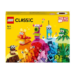 LEGO Classic Yaratıcı Canavarlar 11017 - 4 Yaş ve Üzeri için 5 Canavar Mini Modeli İçeren Oyuncak Yapım Seti (140 Parça)