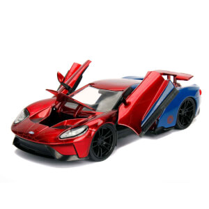 1:24 Marvel 2017 Ford GT Model Araba ve Spiderman Figür