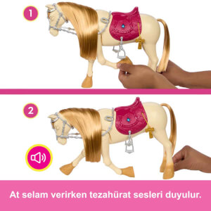 Barbie Gizemleri Büyük At Kovalamacası Dans ve Gösteri Atı HXJ42