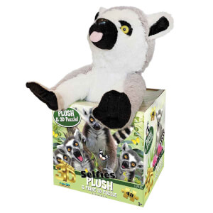 48 Parça 3D Puzzle ve Pelüş: Lemur