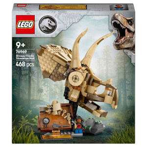 LEGO Jurassic World Dinozor Fosilleri: Triceratops Kafatası 76969 - 9 Yaş ve Üzeri Çocuklar için Yaratıcı Oyuncak Dinozor Yapım Seti (468 Parça)