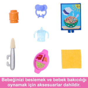 Barbie Bebek Bakıcılığı Oyun Seti FHY97