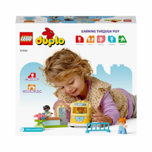 LEGO DUPLO Kasabası Otobüs Yolculuğu 10988 - 2 Yaş ve Üzeri Küçük Çocuklar için Eğitici ve Yaratıcı Oyuncak Yapım Seti (16 Parça)