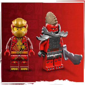 LEGO NINJAGO Kai’nin Ejderha Spinjitzu Topacı 71823 - 6 Yaş ve Üzeri Çocuklar için 2 Ninja Minifigürü İçeren Yaratıcı Oyuncak Yapım Seti (54 Parça)