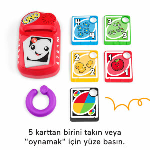 Fisher Price Sesli ve Işıklı Eğlen ve Öğren Saymayı ve Renkleri Öğreten UNO HWH16