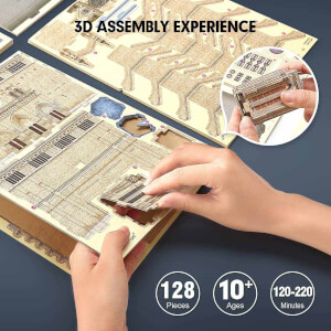 128 Parça 3D Puzzle: National Geographic Notre Dame De Paris