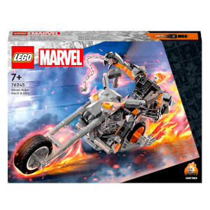 LEGO Marvel Ghost Rider Robotu ve Motosikleti 76245 - 7 Yaş ve Üzeri Çocuklar için Minifigür ve Zincir İçeren Yaratıcı Oyuncak Yapım Seti (264 Parça)