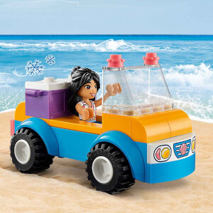 LEGO Friends Plaj Arabası Eğlencesi 41725 - 4 Yaş ve Üzeri Çocuklar için 2 Mini Bebek, bir Köpek Karakteri ve Plaj Arabası İçeren Yaratıcı Oyuncak Yapım Seti (61 Parça)
