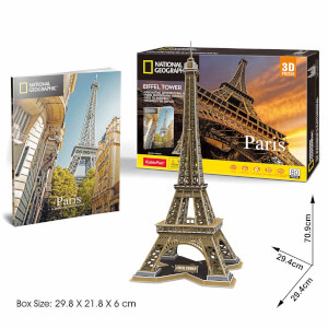 80 Parça 3D Puzzle: Eyfel Kulesi