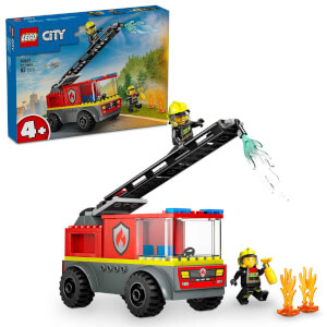 LEGO City Merdivenli İtfaiye Kamyonu 60463 - 4 Yaş ve Üzeri Çocuklar için Yaratıcı Oyuncak Yapım Seti (82 Parça)