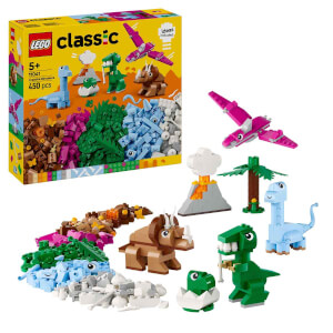 LEGO Classic Yaratıcı Dinozorlar 11041 - 5 Yaş ve Üzeri Çocuklar için Hayal Gücünü Geliştiren Yaratıcı Oyuncak Yapım Seti (450 Parça)