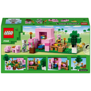 LEGO Minecraft Yavru Domuz Evi 21268 - 7 Yaş ve Üzeri Macera Oyunları Seven Çocuklar için Yaratıcı Oyuncak Yapım Seti (238 Parça)