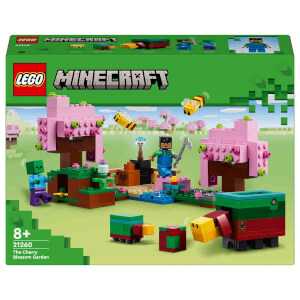 LEGO Minecraft Kiraz Çiçeği Bahçesi 21260 - 8 Yaş ve Üzeri Macera Oyunları Seven Çocuklar İçin Sniffer, Zombi ve Arı İçeren Yaratıcı Oyuncak Yapım Seti (304 Parça)