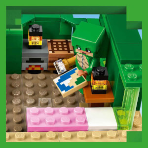 LEGO Minecraft Kaplumbağa Plaj Evi 21254 - 8 Yaş ve Üzeri Macera Oyunları Yedi Çocuk İçin 3 adet LEGO Minecraft Minifigürü İçeren Yaratıcı Oyuncak Yapım Seti (234 Parça)