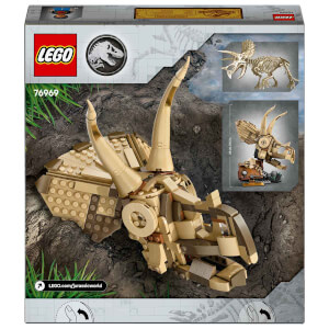 LEGO Jurassic World Dinozor Fosilleri: Triceratops Kafatası 76969 - 9 Yaş ve Üzeri Çocuklar için Yaratıcı Oyuncak Dinozor Yapım Seti (468 Parça)