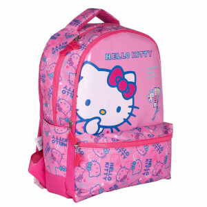 Hello Kitty Yazı Desenli Okul Çantası 2721