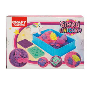 Crafy Sihirli Unicorn Oyun Kumu Seti 250 g 7 Parça