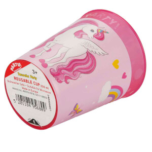 Unicorn Desenli Plastik Bardak 250 ml