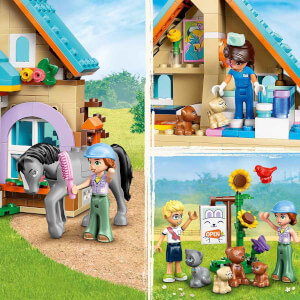 LEGO Friends At ve Evcil Hayvan Veteriner Kliniği 42651 - 7 Yaş ve Üzeri Çocuklar için Mini Bebek, At ve Köpek Minifigürü İçeren Yaratıcı Oyuncak Yapım Seti (428 Parça)