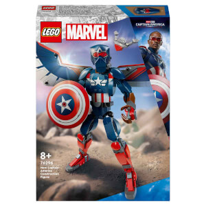 LEGO Marvel Yeni Kaptan Amerika Yapım Figürü 76296 - 8 Yaş ve Üzeri Süper Kahraman Seven Çocuklar için Koleksiyonluk Yaratıcı Oyuncak Yapım Seti (359 Parça)