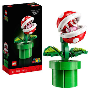 LEGO Super Mario: Piranha Plant 71426 Yetişkin Hayranlar için Koleksiyonluk Yaratıcı Model Yapım Seti 540 Parça