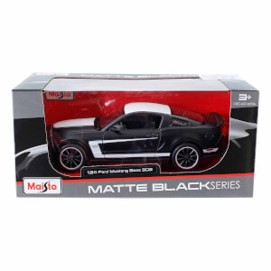 1:24 Ford Mustang Boss 302 Matte Black Model Araba