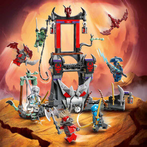 LEGO NINJAGO Ejderinsan Fırtına Köyü 71841 - 7 Yaş ve Üzeri Çocuklar için Savaş Arenası, 6 Ninja Minifigürü ve Topaç İçeren Yaratıcı Oyuncak Yapım Seti (305 Parça)