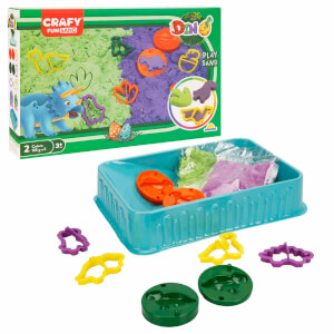 Crafy Dino Oyun Kumu Seti 250 g 11 Parça