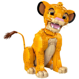 LEGO Disney Genç Aslan Kral Simba 43247 – Yetişkinler İçin Koleksiyonluk ve Sergilenebilir Yaratıcı Hayvan Figürü Yapım Seti (1445 Parça)