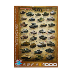 1000 Parça Puzzle : World War II Tanks