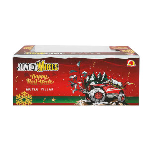 1:18 Uzaktan Kumandalı Yılbaşı Özel Jumbo Weels USB Şarjlı Yeni Yıl Arabası 26cm.