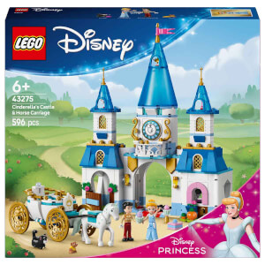 LEGO Disney Princess Sindirella’nın Şatosu ve At Arabası 43275 - 6 Yaş ve Üzeri Prenses Seven Çocuklar için Yaratıcı Oyuncak Yapım Seti (596 Parça)