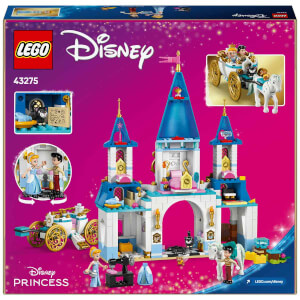 LEGO Disney Princess Sindirella’nın Şatosu ve At Arabası 43275 - 6 Yaş ve Üzeri Prenses Seven Çocuklar için Yaratıcı Oyuncak Yapım Seti (596 Parça)