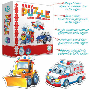 Circle Toys Baby Puzzle Sevimli Araçlar