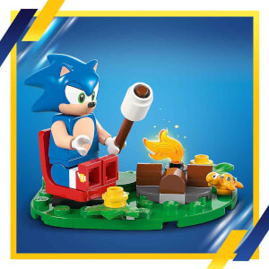 LEGO Sonic the Hedgehog: Sonic’in Kamp Ateşi Çarpışması 77001 - 7 Yaş ve Üzeri Çocuklar için Koleksiyonluk Yaratıcı Oyuncak Yapım Seti (177 Parça)